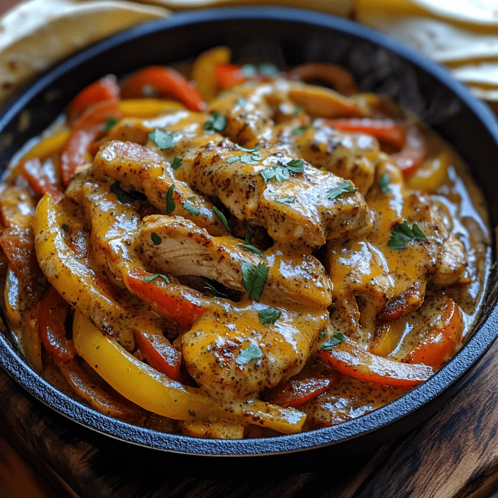 When it comes to quick, satisfying meals, few dishes can compete with the Sizzling Creamy Chicken Fajita Skillet. This vibrant dish combines tender chicken, colorful vegetables, and a sumptuous creamy sauce that tantalizes the taste buds. Perfectly suited for busy weeknights or casual gatherings with friends and family, this recipe is both comforting and packed with flavor. The one-skillet preparation not only simplifies cooking but also minimizes cleanup, making it a favorite among home cooks.