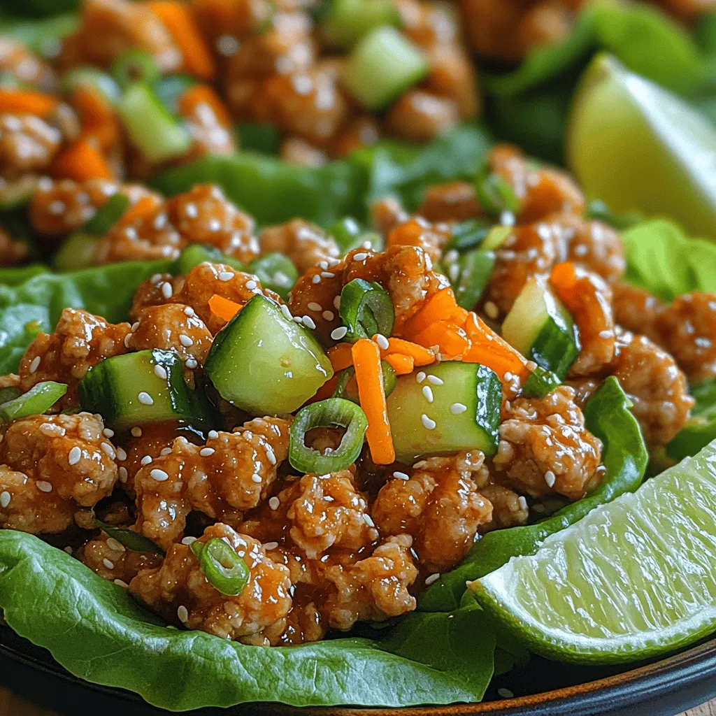 In the realm of healthy eating, finding recipes that marry flavor with nutrition can sometimes feel like a daunting challenge. However, <strong>Crispy Sesame Chicken Lettuce Wraps</strong> stand out as a delightful solution to this culinary conundrum. This recipe not only tantalizes your taste buds but also presents an appealing way to enjoy a meal that emphasizes fresh ingredients and wholesome flavors. Gentle on the waistline yet rich in satisfying textures and tastes, these lettuce wraps are a fantastic option for anyone seeking a nutritious meal without sacrificing flavor.” /></p>
</p>
<h2>Tips for Achieving Maximum Crispiness</h2>
</p>
<p>To achieve that perfect crunch in your crispy sesame chicken, there are a few essential tips to keep in mind. First, consider the type of chicken you use; boneless, skinless chicken thighs tend to retain moisture better than breasts, leading to a juicier bite. However, if you prefer chicken breasts for their leaner profile, be sure not to overcook them, as they can dry out easily.</p>
</p>
<p>Additionally, the coating plays a crucial role in crispiness. A light dusting of cornstarch before frying helps create that desired crunch. Cornstarch absorbs moisture during cooking, resulting in a crispier texture. If you want an extra layer of crunch, you can also mix panko breadcrumbs with your cornstarch coating. For the best results, ensure your oil is hot before adding the chicken; this immediately seals the coating, preventing it from becoming soggy.</p>
</p>
<h2>Importance of Cooking Time and Temperature</h2>
</p>
<p>Getting your cooking time and temperature right is vital for achieving crispy chicken. Preheat your oil to about 350°F (175°C) before adding the chicken. This temperature allows the exterior to fry quickly while keeping the inside juicy. Use a thermometer to monitor the oil temperature, as adding chicken can lower the oil temperature significantly.</p>
</p>
<p>Cooking time will vary depending on the size of your chicken pieces. Typically, bite-sized pieces will cook in about 3 to 5 minutes per side. Avoid overcrowding the pan, as this can lower the oil temperature and lead to uneven cooking. If you’re frying a large batch, consider cooking in smaller portions to maintain that ideal crispiness.</p>
</p>
<h2>Making the Sauce</h2>
</p>
<h3>Balancing Flavors (Sweet, Tangy, Savory)</h3>
</p>
<p>The sauce is where the flavors come alive in your crispy sesame chicken lettuce wraps. A well-balanced sauce can elevate your dish from good to extraordinary. To create the perfect balance, you’ll want to combine sweet, tangy, and savory elements.</p>
</p>
<p>Start with soy sauce as your savory base. To add sweetness, incorporate honey or brown sugar. For tanginess, a splash of rice vinegar or fresh lime juice can brighten the overall flavor. The key is to taste as you go; adjust the sweetness or acidity based on your preference. A hint of sesame oil can also enhance the flavor profile, adding a nutty depth that complements the chicken beautifully.</p>
</p>
<h3>Combining Chicken and Sauce</h3>
</p>
<p>After frying your chicken to golden perfection, it’s time to toss it in the sauce. Allow the crispy chicken to cool for just a minute before adding it to the sauce—this helps maintain its crunchy texture. Using a large bowl, pour the sauce over the chicken and toss gently to coat. It’s essential to ensure every piece is evenly covered without compromising the crunch.</p>
</p>
<h2>Preparing the Lettuce Wraps</h2>
</p>
<h3>Choosing the Right Type of Lettuce</h3>
</p>
<p>The choice of lettuce is crucial for the success of your wraps. You want a variety that is sturdy enough to hold the filling but flexible enough to fold. Butter lettuce or romaine are excellent choices due to their broad leaves and crisp texture. These types of lettuce provide a nice crunch and a slightly sweet flavor that pairs well with the savory chicken.</p>
</p>
<p>Before assembling, thoroughly wash and dry your lettuce leaves. Pat them dry with a clean towel or use a salad spinner to remove excess moisture. This step is vital; wet leaves can make the wraps soggy and less enjoyable.</p>
</p>
<h3>Assembling the Wraps</h3>
</p>
<p>When it comes to assembly, visual appeal and layering are key. Start with a large lettuce leaf as your base. Spoon a generous portion of the sesame chicken mixture into the center of the leaf. To enhance the texture, consider adding shredded carrots, diced cucumbers, or thinly sliced bell peppers for extra crunch.</p>
</p>
<p>For visual flair, sprinkle sesame seeds on top and garnish with chopped green onions or cilantro. These additional toppings not only elevate the presentation but also contribute fresh flavors and textures to each bite. When folding your wrap, tuck the sides in and roll it up tightly, ensuring the filling stays securely inside.</p>
</p>
<h2>Serving Suggestions and Variations</h2>
</p>
<h3>Recommended Side Dishes to Complement the Wraps</h3>
</p>
<p>Crispy sesame chicken lettuce wraps pair wonderfully with a variety of side dishes. Consider serving them alongside a refreshing cucumber salad, which adds a cool contrast to the warm chicken. Alternatively, steamed edamame or a light miso soup can complement the meal without overwhelming it.</p>
</p>
<p>For a more substantial meal, you might opt for a side of jasmine rice or quinoa. This allows you to enjoy the wraps in a more traditional Asian dining style while providing a satisfying base.</p>
</p>
<h3>Variations to the Recipe for Different Dietary Needs</h3>
</p>
<p>This recipe is easily adaptable to accommodate various dietary preferences. For a vegetarian option, substitute the chicken with tofu or tempeh. Ensure to press the tofu to remove excess moisture, then cut it into cubes and follow the same frying process. For a gluten-free version, use tamari instead of soy sauce and ensure your cornstarch is gluten-free.</p>
</p>
<h3>Suggestions for Additional Toppings and Garnishes</h3>
</p>
<p>Enhancing your lettuce wraps with additional toppings can elevate the flavor profile. Try adding sliced avocado for creaminess, or a dollop of sriracha for some heat. Crushed peanuts or cashews can provide a delightful crunch, while fresh herbs like mint or basil can add an aromatic touch.</p>
</p>
<h3>Creative Ways to Serve Leftovers</h3>
</p>
<p>If you find yourself with leftover crispy sesame chicken, there are numerous creative ways to repurpose it. Consider making a quick stir-fry by adding the chicken to a mix of your favorite vegetables. Alternatively, you could toss it into a salad for a protein-packed lunch. For a fun twist, use the chicken as a filling for tacos, adding a zesty lime crema for extra flavor.</p>
</p>
<h2>Cultural Significance of Lettuce Wraps</h2>
</p>
<h3>Brief History of Lettuce Wraps in Various Cuisines</h3>
</p>
<p>Lettuce wraps have a rich history across various cultures, particularly in Asian cuisine. They have been a staple in Chinese cooking for centuries, often made with minced meat and vegetables wrapped in crisp lettuce leaves. The dish is traditionally enjoyed in many regions, notably in Peking duck, where the duck is served with hoisin sauce and fresh vegetables wrapped in thin pancakes or lettuce.</p>
</p>
<p>In Korean cuisine, lettuce wraps known as “ssam” are popular, often filled with grilled meats and accompanied by spicy sauces. The versatility of lettuce wraps allows them to adapt to local ingredients and flavors, making them a beloved dish worldwide.</p>
</p>
<h3>The Rise of Lettuce Wraps in Modern Dining</h3>
</p>
<p>In recent years, the popularity of lettuce wraps has surged in modern dining, particularly in health-conscious circles. As more people seek lighter, low-carb options, lettuce wraps provide a satisfying alternative to traditional bread or tortillas. Many restaurants now feature them on their menus, appealing to those looking for fresh, flavorful meals.</p>
</p>
<h3>How Different Cultures Interpret the Concept of Wraps</h3>
</p>
<p>The concept of wraps is universal, transcending culinary boundaries. Different cultures interpret wraps in unique ways, from the Mexican burrito to the Middle Eastern shawarma. Each wrap reflects local ingredients and flavors, showcasing the diversity of global cuisine. Lettuce wraps, in particular, stand out for their fresh, light nature, making them a favorite for those who enjoy interactive dining experiences.</p>
</p>
<h2>Conclusion</h2>
</p>
<p>In conclusion, these crispy sesame chicken lettuce wraps are not only delicious but also a healthy option that can easily fit into various dietary preferences. The combination of crispy chicken, vibrant vegetables, and flavorful sauce creates a meal that is both satisfying and light.</p>
</p>
<p>Encouraging you to try this recipe adds an element of fun and interactivity to your dining experience, making it perfect for gatherings or family dinners. The joy of homemade meals lies in the exploration of new recipes and flavors, so don’t hesitate to customize your wraps with different fillings and toppings.</p>
</p>
<p>Whether enjoyed as a quick weeknight meal or an impressive dish for entertaining, these lettuce wraps are sure to become a favorite in your culinary repertoire. So gather your ingredients, invite some friends or family, and indulge in the delightful crunch of these crispy sesame chicken lettuce wraps.</p>
</div>