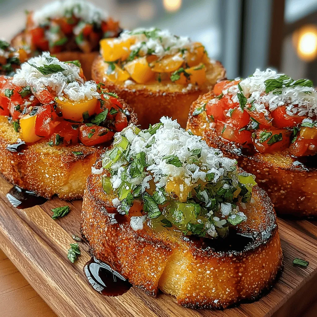 Bruschetta is a timeless Italian appetizer that encapsulates the essence of fresh ingredients and simple preparation. Known for its versatility and vibrant flavors, bruschetta has become a staple in Italian cuisine and has made its way into kitchens around the world. Today, we will explore the delightful recipe for Sun-Kissed Tomato Bruschetta, a dish that harnesses the vibrant flavors of heirloom tomatoes, aromatic basil, and toasted baguette. Perfect for gatherings or a casual snack, this bruschetta not only entices the palate but also celebrates the beauty of summer produce. Let’s dive into the world of this culinary delight and discover how to create it from scratch.