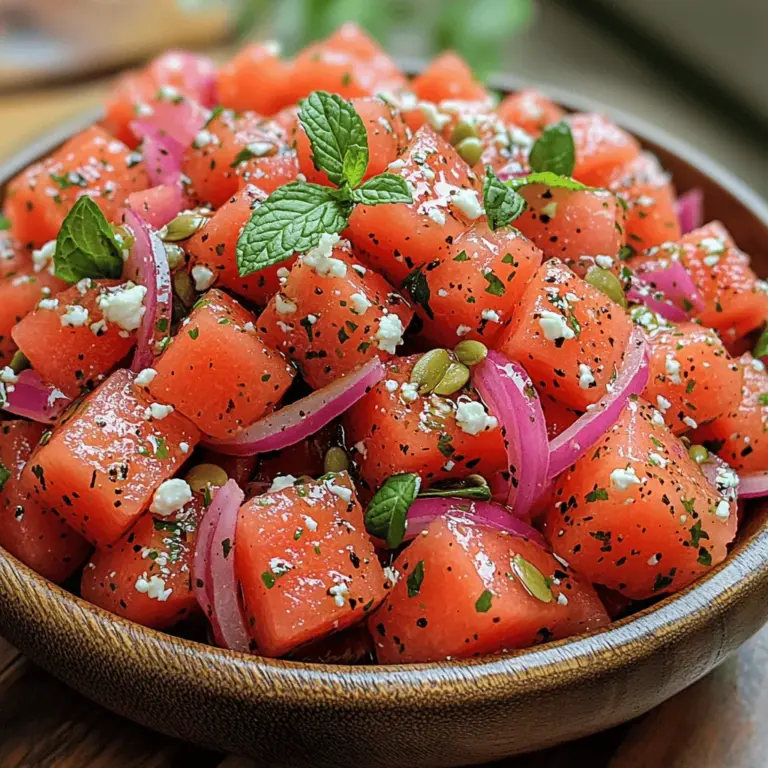As the summer sun blazes overhead, the desire for refreshing and light dishes becomes undeniable. Summer salads not only capture the essence of the warm season but also celebrate the bounty of fresh ingredients available during this time. Among the myriad of salad options, the Zesty Feta Watermelon Salad stands out as a vibrant and tantalizing choice. This dish is perfect for warm-weather gatherings, picnics in the park, or as a light meal to enjoy on a lazy afternoon.