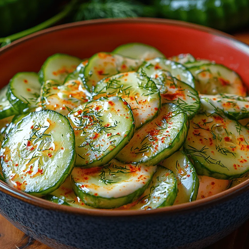 As the temperatures rise and summer approaches, the quest for light, refreshing meals becomes paramount. One dish that embodies the essence of summer dining is the Refreshing Creamy Cucumber Dill Salad. This vibrant salad combines the crispness of fresh cucumbers with a creamy dressing infused with tangy dill, making it an ideal side dish for barbecues, picnics, or even as a light meal on its own. Its simple preparation and fresh flavors not only make it a delight to eat but also a versatile option that can complement a variety of dietary needs.