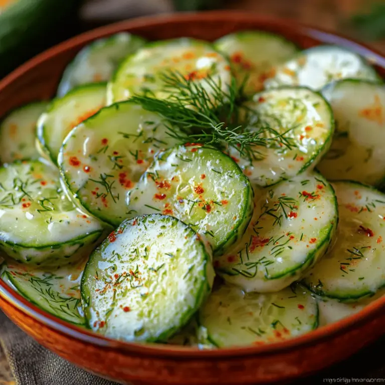 As the temperatures rise and summer approaches, the quest for light, refreshing meals becomes paramount. One dish that embodies the essence of summer dining is the Refreshing Creamy Cucumber Dill Salad. This vibrant salad combines the crispness of fresh cucumbers with a creamy dressing infused with tangy dill, making it an ideal side dish for barbecues, picnics, or even as a light meal on its own. Its simple preparation and fresh flavors not only make it a delight to eat but also a versatile option that can complement a variety of dietary needs.
