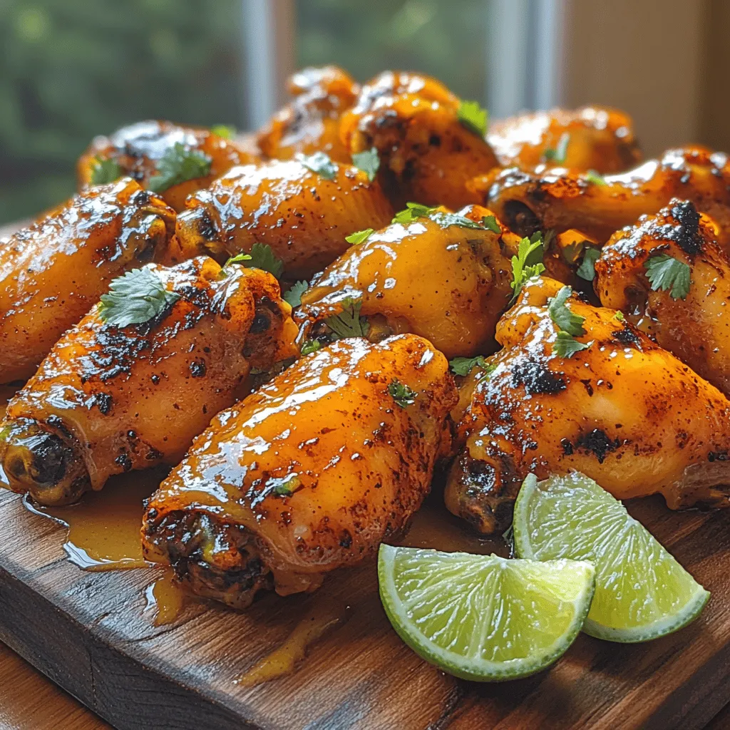 Fiery Mango Habanero Wings are a culinary delight that masterfully blends the vibrant sweetness of ripe mango with the fiery kick of habanero peppers. This dish offers an exciting flavor experience, making it a perfect choice for those looking to impress their guests or simply indulge in a bold, delicious meal. The balance of sweet and spicy creates a mouthwatering profile that is both refreshing and exhilarating, appealing to a wide range of palates.