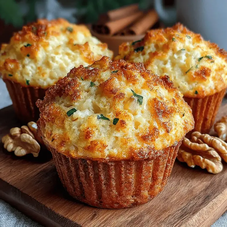 Savory Zucchini Walnut Muffins are a delightful fusion of flavor and nutrition that promise to brighten up your breakfast table or serve as a healthy snack option any time of day. With their unique blend of grated zucchini and crunchy walnuts, these muffins boast a moist texture and a subtle sweetness that appeals to both children and adults. Whether you’re looking to sneak some veggies into your family’s diet or simply want a delicious treat, these muffins deliver on all fronts.