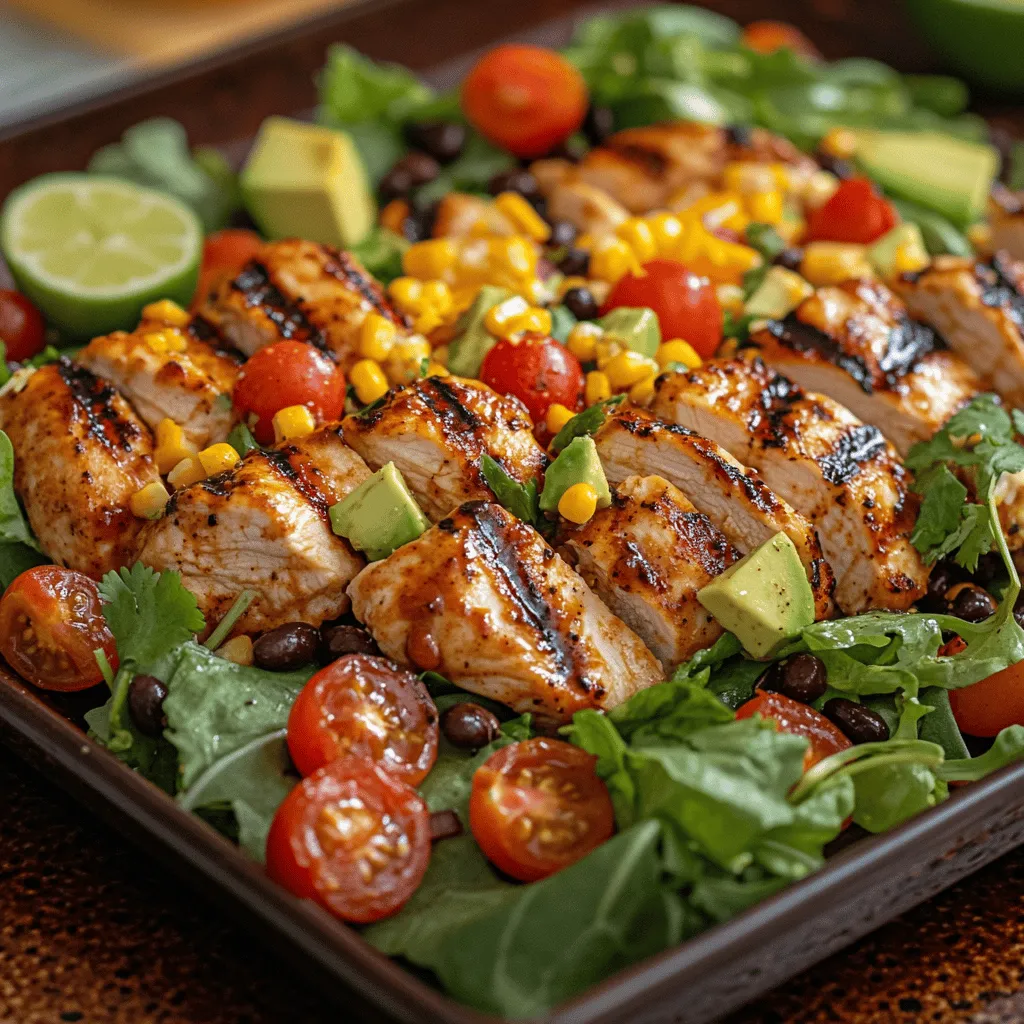 In the realm of vibrant, nutritious meals, the Grilled BBQ Chicken Chopped Salad stands out as a delightful fusion of flavors and textures. This salad not only satisfies your cravings with its hearty ingredients but also packs a nutritional punch, making it an excellent choice for a light lunch or a fulfilling dinner. Whether you're entertaining guests or enjoying a quiet meal at home, this recipe is sure to impress. The combination of juicy grilled chicken, fresh vegetables, and zesty BBQ sauce creates a symphony of flavors that is both satisfying and refreshing.
