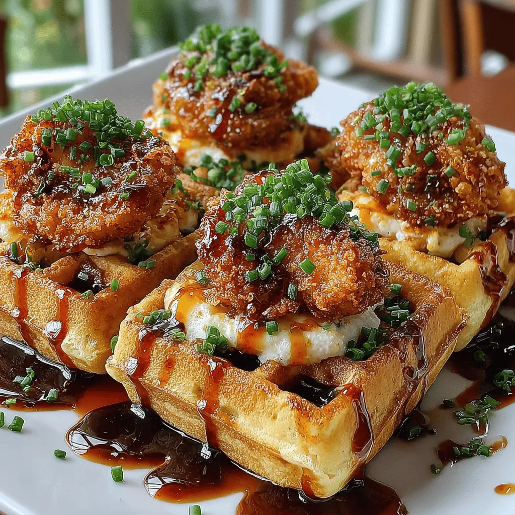 To create Sriracha Honey Chicken Waffle Bites, understanding the ingredients is crucial. Each element plays a vital role in achieving the perfect balance of flavor and texture. Let’s explore the main components of this delightful dish.