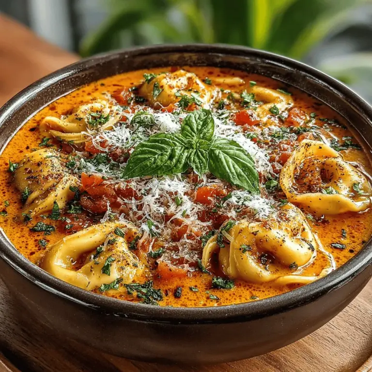 Creating a delicious Creamy Tomato Basil Tortellini Soup involves a series of careful and thoughtful steps. Each stage builds upon the last to create a rich and comforting dish that’s perfect for any occasion. Let’s dive into the detailed preparation of this delightful soup.