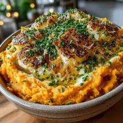 Creamy Roasted Garlic Mashed Sweet Potatoes