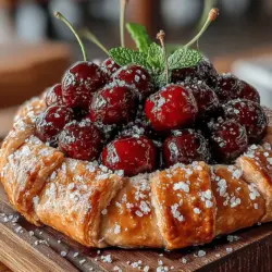 Immerse yourself in the delightful world of desserts with this Spicy Cherry Galette, a perfect fusion of sweet and spicy that will tantalize your taste buds. This rustic pastry is not only visually stunning but also a comforting treat that highlights the vibrant flavors of cherries combined with a hint of heat. The unique combination of sweet cherries and a subtle kick from spices creates an unforgettable dessert experience that is sure to impress. Whether you're hosting a dinner party or simply looking to indulge yourself, this galette is a crowd-pleaser that brings together the best of both worlds.