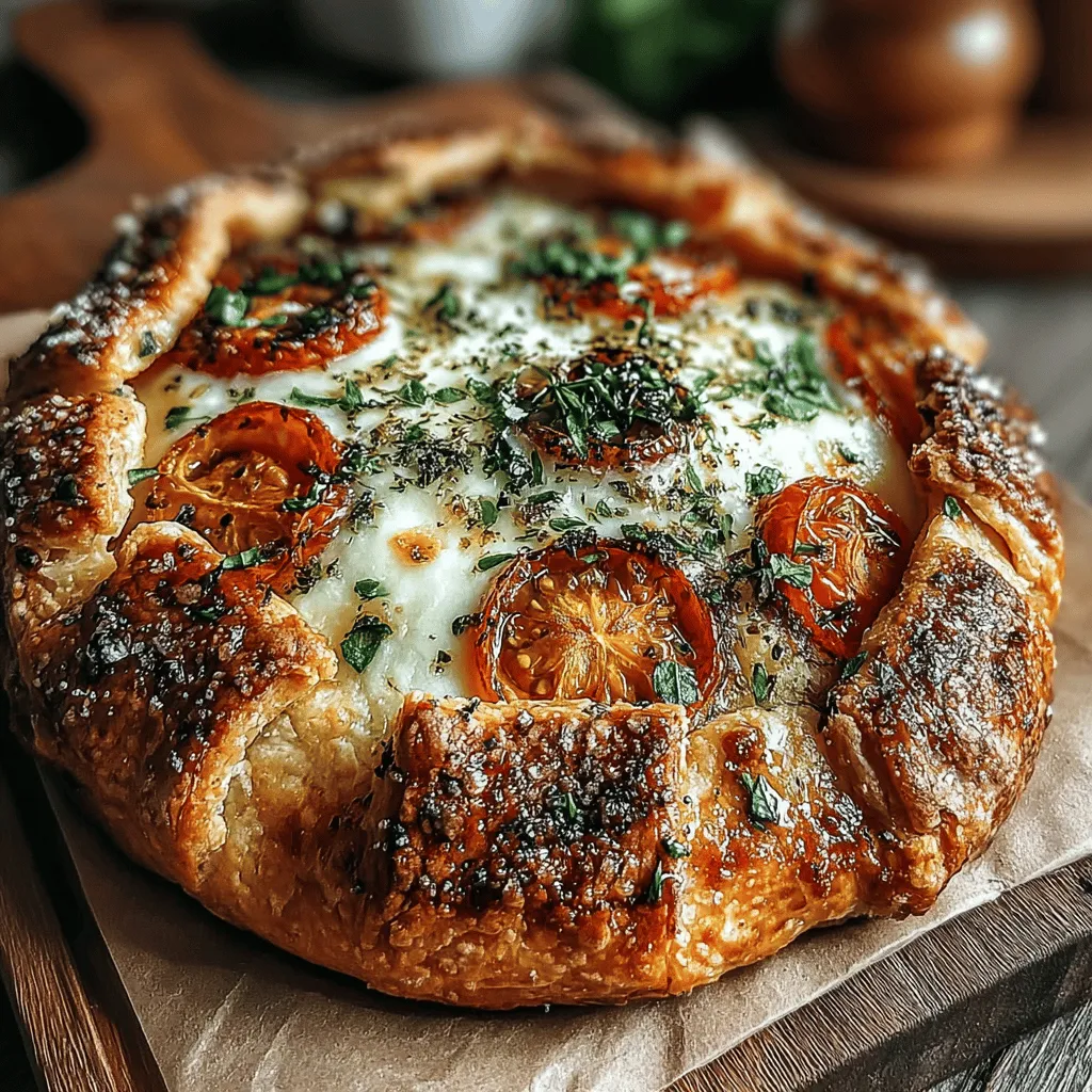 The Rustic Tomato Galette is a delightful dish that celebrates the vibrant flavors of summer. With its flaky, buttery crust and a bounty of juicy tomatoes, this galette is not just a feast for the eyes but also a treat for the palate. As the season brings forth an abundance of ripe tomatoes, this recipe stands as a testament to the beauty of using fresh, seasonal ingredients. The rustic nature of a galette makes it an ideal dish for both casual gatherings and formal dinners, effortlessly impressing guests while inviting everyone to dig in without pretense. It's the perfect blend of comfort and sophistication, easily adaptable to suit any occasion.
