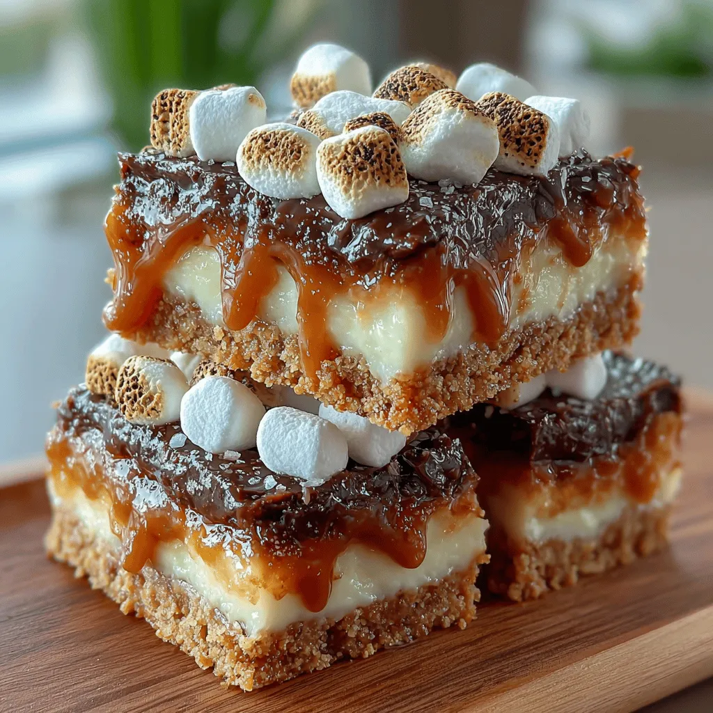 S’mores are more than just a treat; they are an iconic symbol of childhood memories, evoking images of crackling campfires, laughter under starlit skies, and the simple joy of roasting marshmallows. Traditionally enjoyed on camping trips or summer bonfires, these delightful confections consist of toasted marshmallows, rich chocolate, and crisp graham crackers. However, what if you could savor that same nostalgic flavor without the hassle of a fire? Enter the Heavenly No-Bake S’mores Bars—an easy, indulgent dessert that encapsulates the essence of traditional s’mores in a convenient, sliceable format. This article will guide you through the recipe and explore why these bars are perfect for any occasion, whether it’s a picnic, party, or a cozy night in.