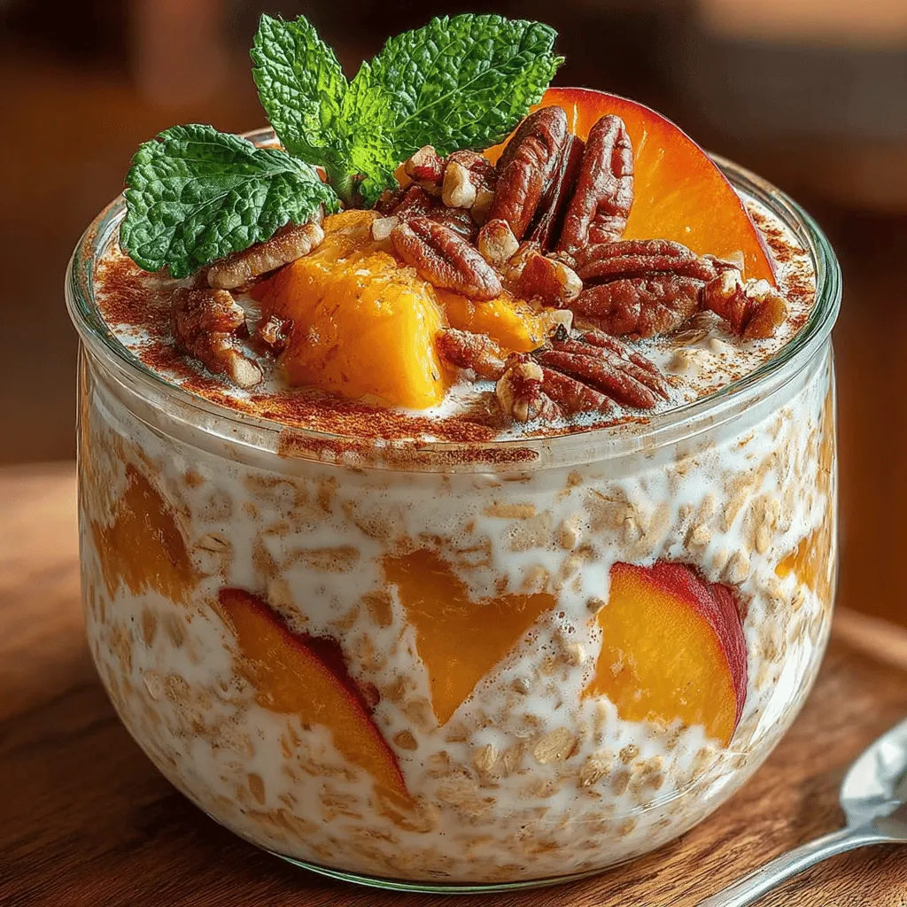 Overnight oats have taken the breakfast scene by storm, emerging as a popular choice for those who crave a nutritious yet convenient meal to start their day. With their ease of preparation and the ability to be customized in countless ways, it's no wonder that overnight oats have become a staple in many households. Among the diverse array of flavors and combinations, Peach Cobbler Overnight Oats emerge as a standout option, offering a delightful blend of sweetness, creaminess, and heartiness reminiscent of the beloved dessert.