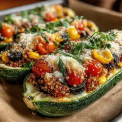 Cheesy Baked Zucchini Boats: A Flavorful and Nutritious Delight