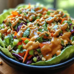 The success of any recipe lies in its ingredients, and Crunchy Thai Peanut Slaw Wraps are no exception. Each component contributes not only to the flavor but also to the nutritional profile of this dish. Let’s take a closer look at the key ingredients that make these wraps unique and beneficial.