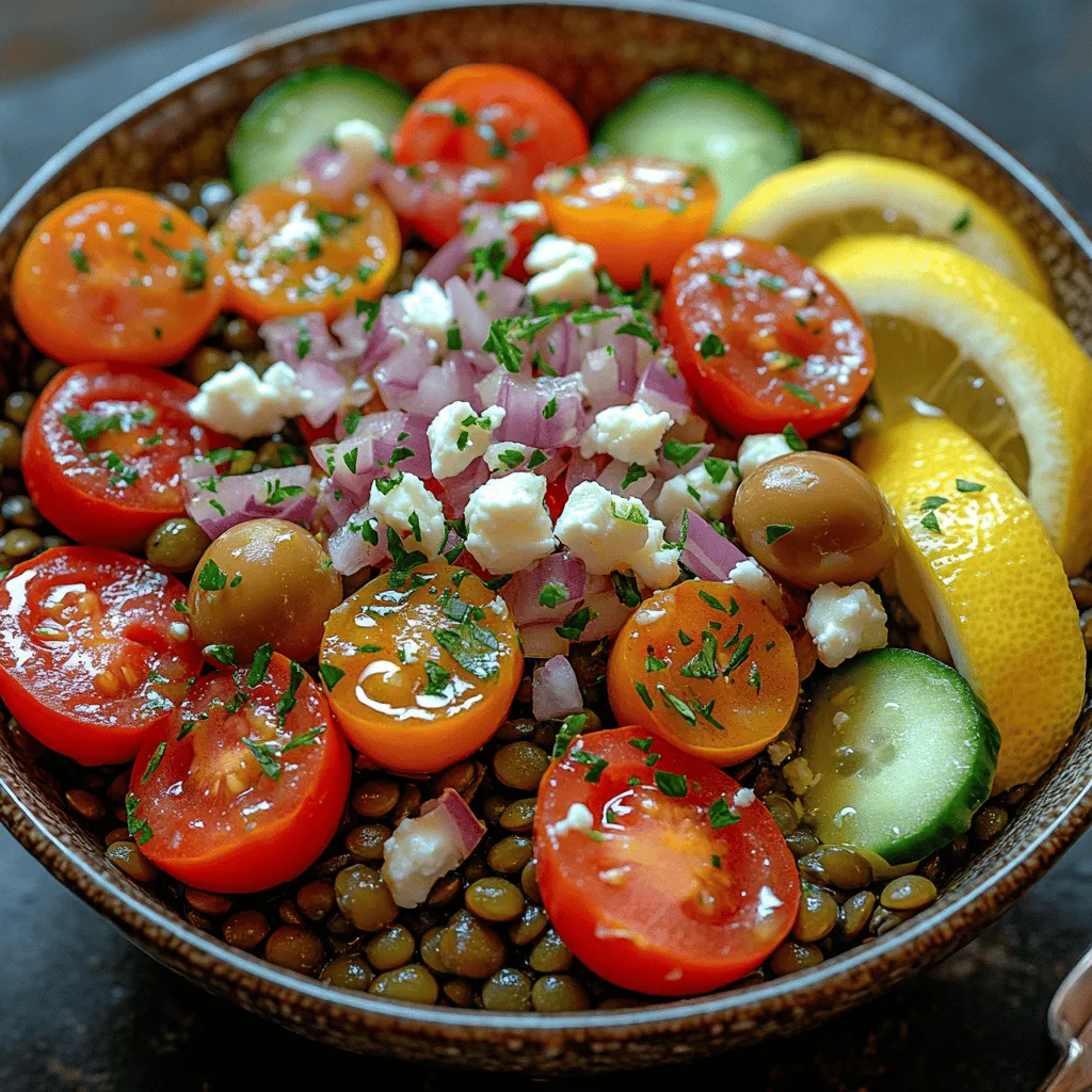 Delve into the world of vibrant flavors and wholesome ingredients with the Mediterranean Bliss Lentil Bowl. This delightful recipe is not only a feast for the eyes but also a nourishing meal that embodies the essence of Mediterranean cuisine. It draws inspiration from the sun-soaked landscapes of the Mediterranean region, where fresh produce, aromatic herbs, and wholesome grains come together to create dishes that are as satisfying as they are healthy. Packed with protein-rich lentils, fresh vegetables, and aromatic herbs, this bowl is perfect for anyone seeking a healthy yet fulfilling dish.