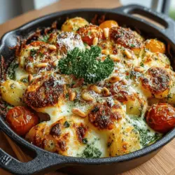 Sweet Corn Pesto Gnocchi Bake