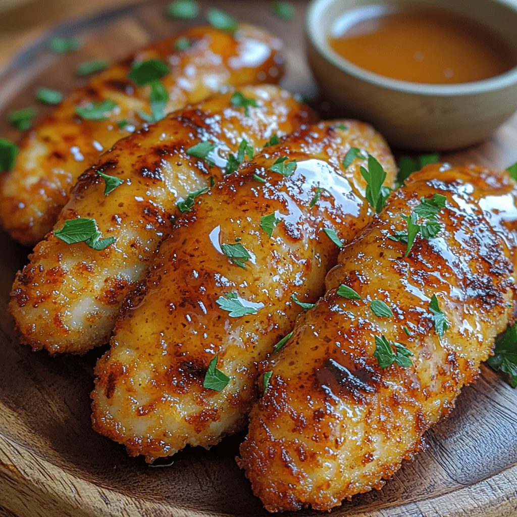 Crispy Honey Garlic Chicken Tenders are the ultimate crowd-pleaser, combining the irresistible crunch of perfectly fried chicken with the sweet and savory flavors of honey and garlic. These tenders are not just a meal; they are an experience that brings joy to family dinners, potlucks, and casual gatherings alike. The appeal of this dish lies not only in its delightful taste but also in its versatility; they can be served as an appetizer, main dish, or even a fun finger food at parties.