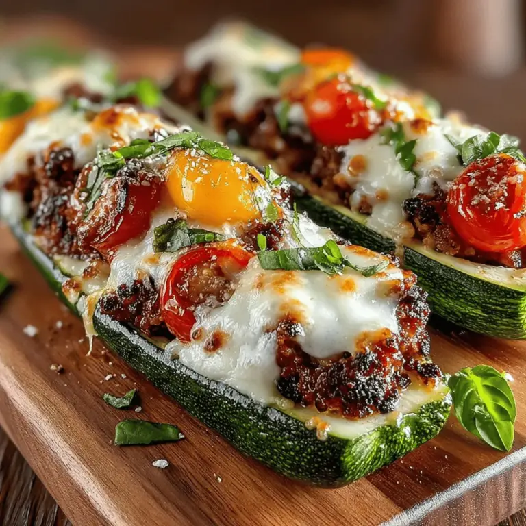 In the realm of healthy cuisine, few dishes manage to balance nutrition, flavor, and visual appeal quite like grilled zucchini boats stuffed with turkey sausage. This delightful meal encapsulates everything one could desire when it comes to wholesome eating—it's vibrant, satisfying, and easy to prepare. With the ever-increasing focus on healthier lifestyles, this recipe not only caters to those looking for a nutritious option but also to anyone who appreciates a hearty flavor profile.