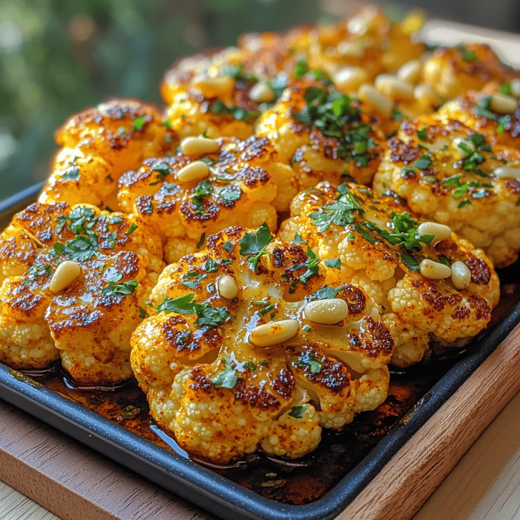 Golden Turmeric Roasted Cauliflower is more than just a side dish; it is a vibrant celebration of flavors and health, making it a must-try for anyone looking to elevate their culinary repertoire. This dish is a perfect embodiment of how simple ingredients can transform into a delightful treat that appeals to both the palate and the eyes. With its striking golden hue, thanks to the star ingredient—turmeric—this roasted cauliflower not only looks appealing but also offers a wealth of nutritional benefits.