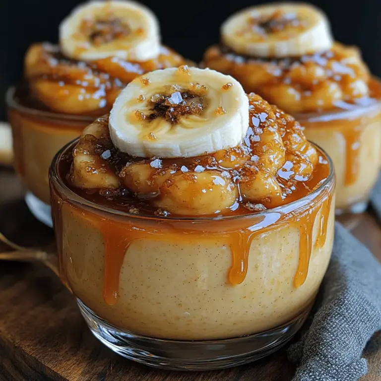 There’s something undeniably enchanting about a beautifully crafted dessert, and panna cotta has long been a beloved staple in Italian cuisine. This silky, creamy delight serves as a canvas for countless flavor combinations, but today, we’re taking it up a notch by infusing it with the rich sweetness of caramel and the lusciousness of ripe bananas. The result? Silky Caramel Banana Panna Cotta—a dessert that not only tantalizes the taste buds but also showcases the art of homemade indulgence.