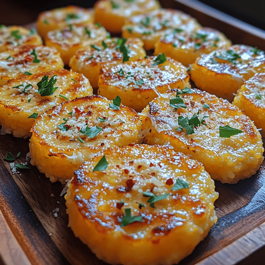 Polenta, a staple in Italian cuisine, has garnered a reputation as a versatile ingredient embraced by home cooks and professional chefs alike. Made from ground cornmeal, this dish can be served creamy or allowed to set and slice into various shapes. The beauty of polenta lies not only in its adaptability but also in its ability to absorb flavors, making it a perfect base for a multitude of toppings. Among the myriad of ways to enjoy polenta, crispy Parmesan polenta rounds stand out as a delightful appetizer or side dish that can elevate any meal.