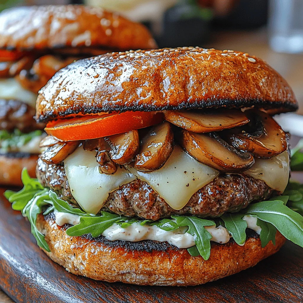 When it comes to burgers, few combinations are as mouthwatering as the savory pairing of mushrooms and Swiss cheese. Savory mushroom and Swiss burgers present a delightful option for those looking to enhance their burger game with a healthy twist. The juiciness of the beef melds beautifully with the earthy flavor of mushrooms, creating a taste experience that is both rich and satisfying. Not only do these burgers tantalize the taste buds, but they also offer numerous health benefits thanks to the inclusion of mushrooms, which are packed with nutrients and add a delightful texture that complements the beef perfectly.