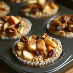 Toasty Cinnamon Apple Oat Cups offer a delightful blend of flavors and textures that make them an irresistible choice for breakfast or a mid-day snack. These delightful cups are not only delicious but also incredibly versatile, allowing for a range of variations to suit your taste preferences. Whether you are rushing out the door in the morning or seeking a nutritious treat to power you through the afternoon, these oat cups provide a satisfying option that combines convenience with wholesome goodness.