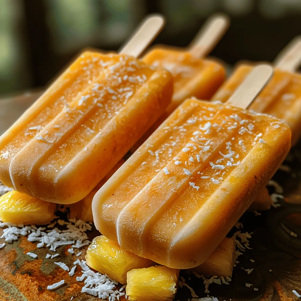 As the sun beckons us outdoors and the heat of summer envelops our days, nothing is more refreshing than a homemade popsicle. These frozen delights not only quench our thirst but also evoke a sense of nostalgia and joy, reminiscent of childhood summers spent playing in the sun. Among the myriad of flavors available, the Tropical Paradise Popsicles stand out as a vibrant and irresistible choice. Infused with the luscious essence of ripe pineapple and the creamy richness of coconut, they transport your taste buds to a sun-kissed island getaway with every bite.