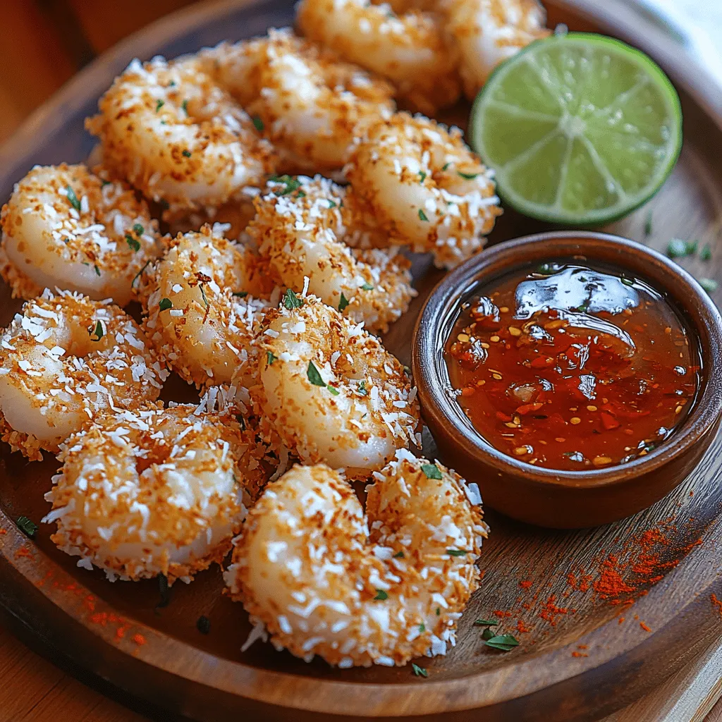 Golden Coconut Shrimp with Chili Honey Dip is an enticing dish that perfectly marries the crispiness of fried shrimp with the tropical sweetness of coconut. This recipe serves as an exquisite appetizer or a crowd-pleasing party snack, making it a favorite at gatherings and festive occasions. The allure of this dish lies not only in its golden-brown appearance but also in the delightful interplay of flavors—succulent shrimp enveloped in a crispy coconut crust, paired with a spicy-sweet dip that tantalizes the taste buds.