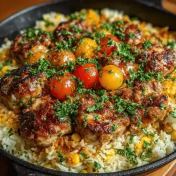 Easy Chicken & Corn Rice Skillet