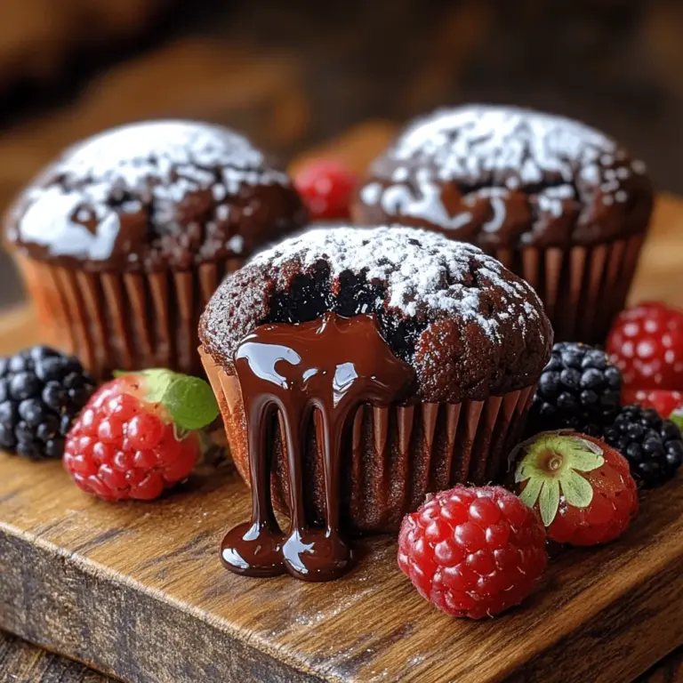 If you’re a chocolate enthusiast, the thought of sinking your teeth into a warm, gooey dark chocolate lava muffin is probably enough to make your mouth water. These delightful treats combine the rich, intense flavor of dark chocolate with a luscious molten center that oozes out with the first bite. Dark chocolate lava muffins are not just desserts; they are an experience, a small indulgence that brings joy to any occasion.