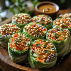 If you're looking for a dish that embodies freshness, flavor, and health, look no further than Crunchy Thai Peanut Cabbage Wraps. This vibrant recipe presents a delightful way to enjoy a medley of vegetables wrapped in crisp cabbage leaves, complemented by a creamy, zesty peanut sauce. Not only is this dish visually appealing, but it also caters to a variety of dietary preferences, making it a perfect choice for both meat lovers and vegetarians alike.