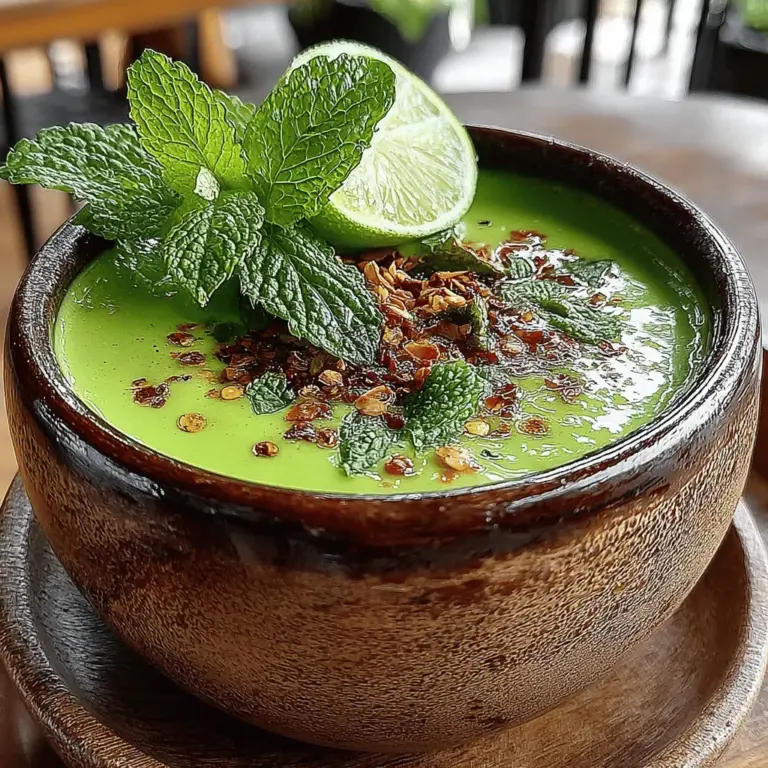 Getting the seasoning just right is crucial for elevating the flavor of your Chilled Avocado & Cucumber Soup. Salt and pepper are foundational seasoning agents that can significantly enhance the taste of your ingredients.