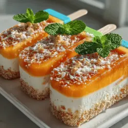 As the warm weather rolls in, the desire for cool, refreshing treats becomes almost irresistible. Homemade popsicles are a delightful way to beat the heat while indulging in a guilt-free dessert. Among the myriad of flavor combinations available, the Tropical Bliss Mango Yogurt Popsicles stand out as a vibrant and nutritious option that is sure to please both kids and adults. This recipe combines the creamy richness of yogurt with the sweet, juicy essence of ripe mangoes and a splash of zesty lime, creating a tropical escape in every bite.