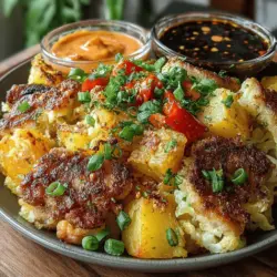 Golden Cajun Potato Hash with Chicken Bites