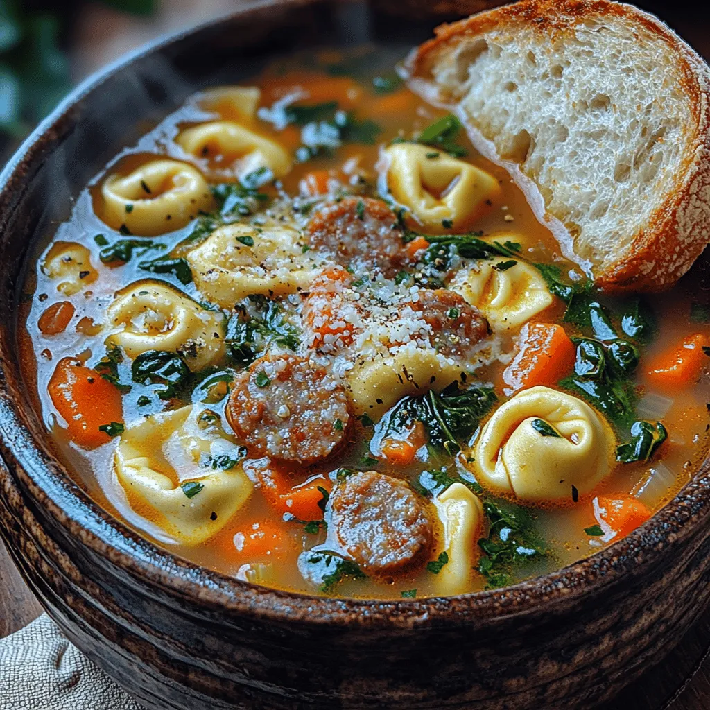 As the chill of winter sets in, there is nothing quite like a warm bowl of soup to wrap you in comfort. The act of preparing and enjoying a hearty soup is not just about nourishment; it’s a ritual that brings warmth to our homes and hearts. Today, we invite you to discover a delightful recipe that embodies this cozy spirit: Cozy Sausage and Spinach Tortellini Soup. This dish perfectly marries rich flavors with nutritious ingredients, making it a standout option for family dinners. With its blend of protein, vibrant vegetables, and tender tortellini, this soup is not only satisfying but also a wonderful way to gather loved ones around the table.