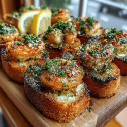 Garlic Butter Shrimp Toast Bites are the epitome of a mouthwatering appetizer that can elevate any gathering. Whether you’re hosting a lively dinner party or enjoying a cozy night in, these shrimp toast bites are not only quick to prepare but also bursting with flavor. The combination of fresh shrimp sautéed in aromatic garlic butter, served atop crispy toasted bread, creates a delightful contrast that is hard to resist. This dish is a perfect representation of how simple ingredients can come together to create something extraordinary.