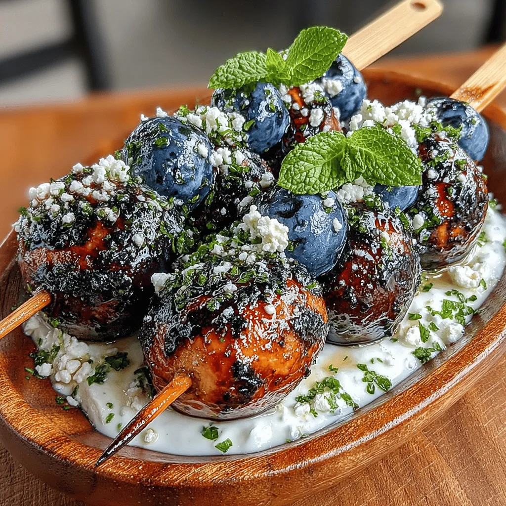 When it comes to refreshing snacks that are both nutritious and delicious, Zesty Blueberry Skewers stand out as a fantastic option. This vibrant dish combines the sweetness of fresh blueberries with the creamy tang of Greek yogurt, creating a delightful balance of flavors that can satisfy any palate. Whether you're looking for a quick afternoon snack, a light dessert for a summer gathering, or a healthy addition to a brunch spread, these skewers are incredibly versatile and easy to prepare.