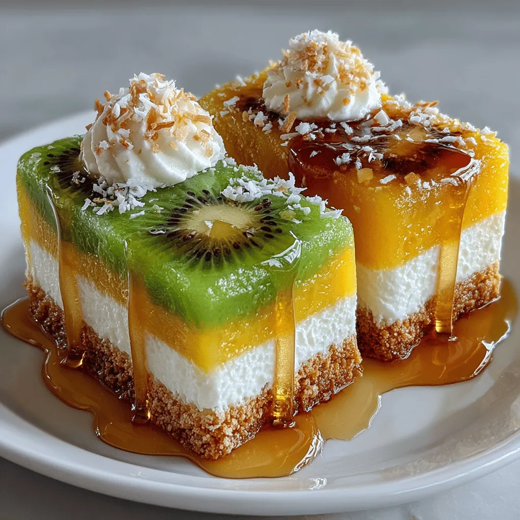 As the warm weather approaches, there's nothing quite like a refreshing treat to cool you down. Enter the Tropical Paradise Frozen Yogurt Mango Kiwi Bars—an irresistible combination of creamy Greek yogurt, luscious mangoes, and tangy kiwis that will transport your taste buds straight to a sun-soaked beach. This recipe not only delights the senses but also offers a healthier alternative to traditional desserts, making it a perfect choice for family gatherings, summer parties, or a simple indulgence on a hot day.