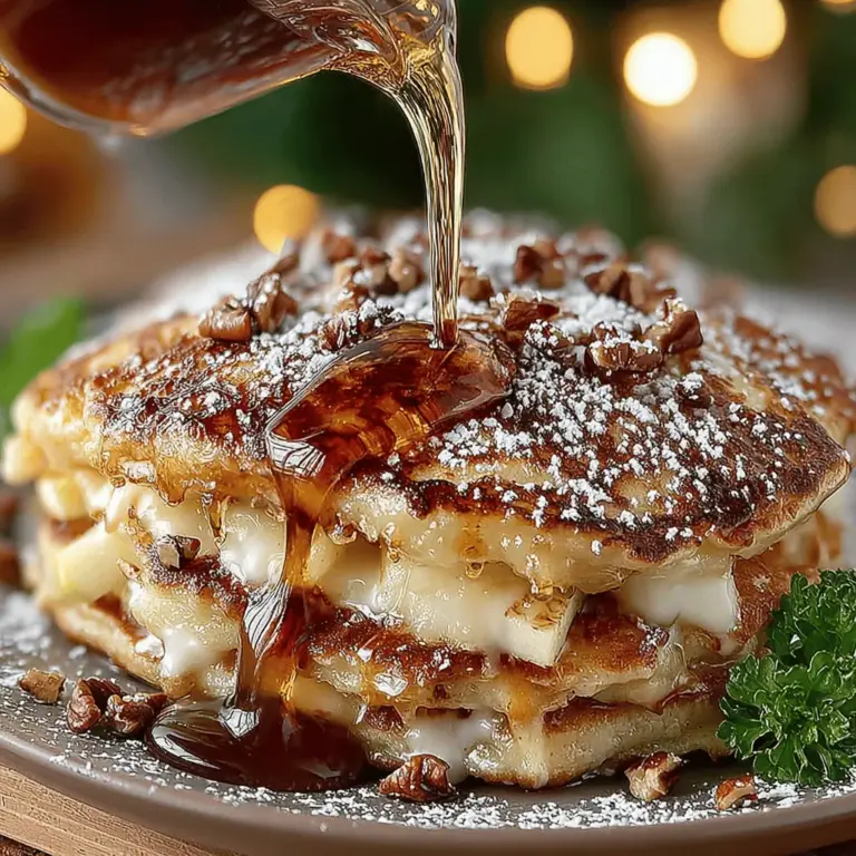 There's something undeniably comforting about pancakes. They evoke memories of lazy Sunday mornings, family gatherings, and the sweet aroma wafting through the kitchen. Pancakes are not just a breakfast staple; they are a canvas for creativity, allowing home cooks to infuse their favorite flavors and ingredients. Among the myriad of pancake variations, one standout recipe that brings warmth and joy to the breakfast table is the Apple Cinnamon Pancake Sandwich. This delightful dish melds the classic flavors of apple and cinnamon into a fluffy pancake, creating a unique sandwich that is both satisfying and delicious.