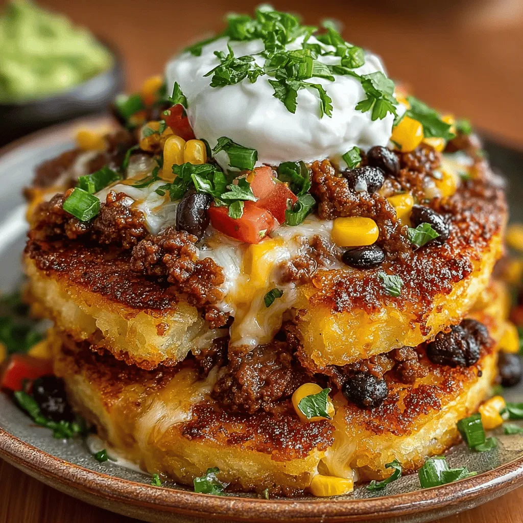 When it comes to comfort food, few dishes can match the heartwarming appeal of Cheesy Taco Potato Stacks. This delightful recipe marries the creamy richness of melted cheese with the bold, zesty flavors of taco seasoning, creating a dish that is both satisfying and bursting with taste. Whether you're looking for a family dinner that will please even the pickiest of eaters or a fun party appetizer that will wow your guests, Cheesy Taco Potato Stacks are a fantastic choice.