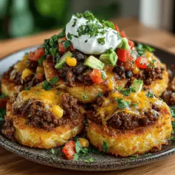 When it comes to comfort food, few dishes can match the heartwarming appeal of Cheesy Taco Potato Stacks. This delightful recipe marries the creamy richness of melted cheese with the bold, zesty flavors of taco seasoning, creating a dish that is both satisfying and bursting with taste. Whether you're looking for a family dinner that will please even the pickiest of eaters or a fun party appetizer that will wow your guests, Cheesy Taco Potato Stacks are a fantastic choice.