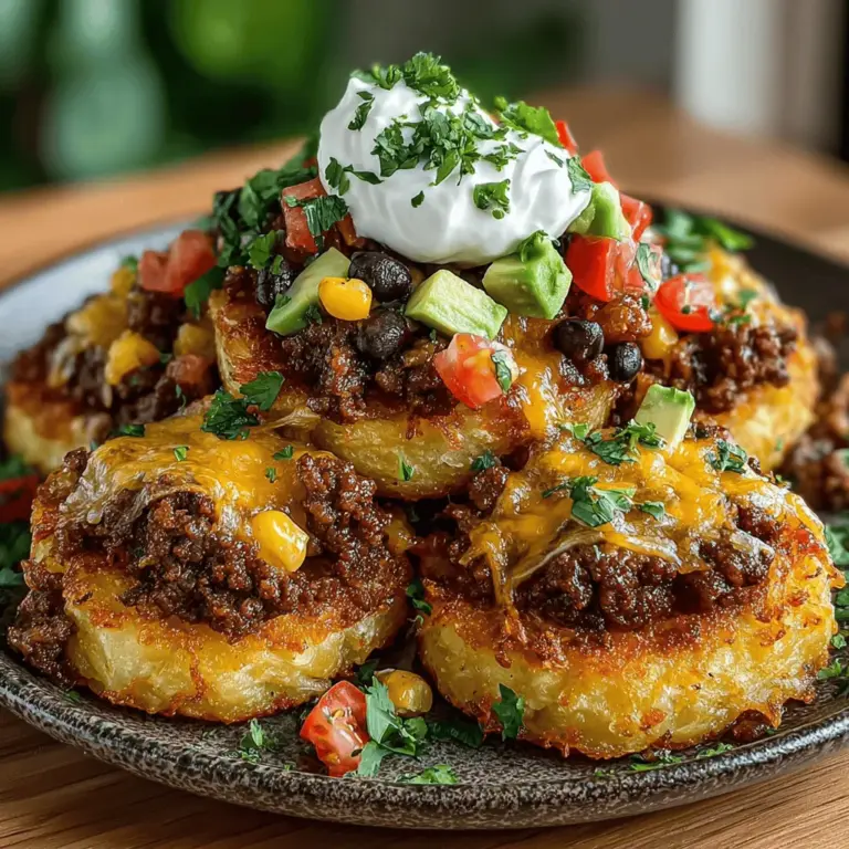 When it comes to comfort food, few dishes can match the heartwarming appeal of Cheesy Taco Potato Stacks. This delightful recipe marries the creamy richness of melted cheese with the bold, zesty flavors of taco seasoning, creating a dish that is both satisfying and bursting with taste. Whether you're looking for a family dinner that will please even the pickiest of eaters or a fun party appetizer that will wow your guests, Cheesy Taco Potato Stacks are a fantastic choice.