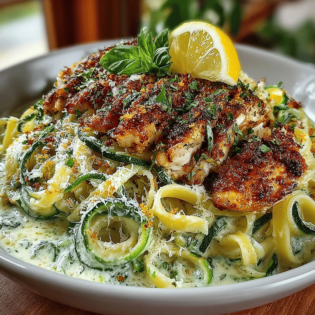 When it comes to crafting meals that are both quick and satisfying, Creamy Zucchini Pasta with Chicken emerges as a standout option that tantalizes the palate. This delightful dish harmonizes the fresh, vibrant flavors of zucchini with the hearty goodness of chicken, enveloped in a luscious creamy sauce that promises to impress even the most discerning diners. Whether you're preparing a meal for a busy weeknight or hosting an elegant gathering over the weekend, this recipe strikes the perfect balance between simplicity and sophistication.