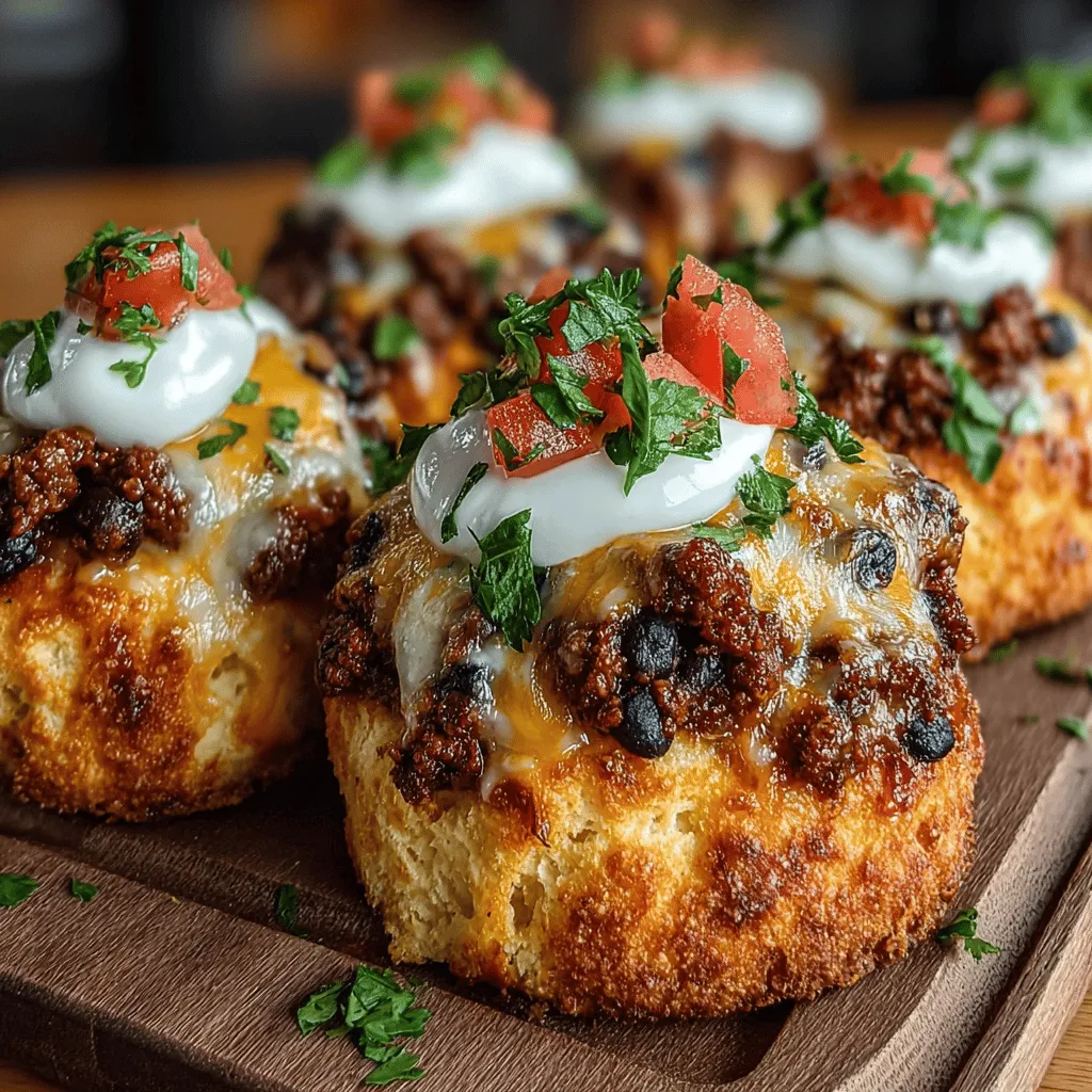 In the realm of quick and delicious meals, few dishes can compete with the allure of Mini Chicken Taco Biscuit Melts. This delightful recipe ingeniously combines the classic taco flavors we all love with the convenience of buttery biscuit dough, resulting in a dish that is not only easy to prepare but also incredibly satisfying. Perfect for weeknight dinners, family gatherings, or as a fun snack for game day, these bite-sized treats are sure to be a hit with both kids and adults alike.