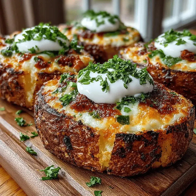 If you're in search of a tantalizing appetizer or snack that will elevate your culinary game, look no further than Baked Cheddar Jalapeño Potato Skins. This dish harmoniously blends creamy, cheesy, and spicy flavors, making it a beloved choice for many occasions. Whether you're hosting a lively game day gathering, throwing an unforgettable party, or simply enjoying a cozy family night at home, these potato skins are guaranteed to impress and satisfy.