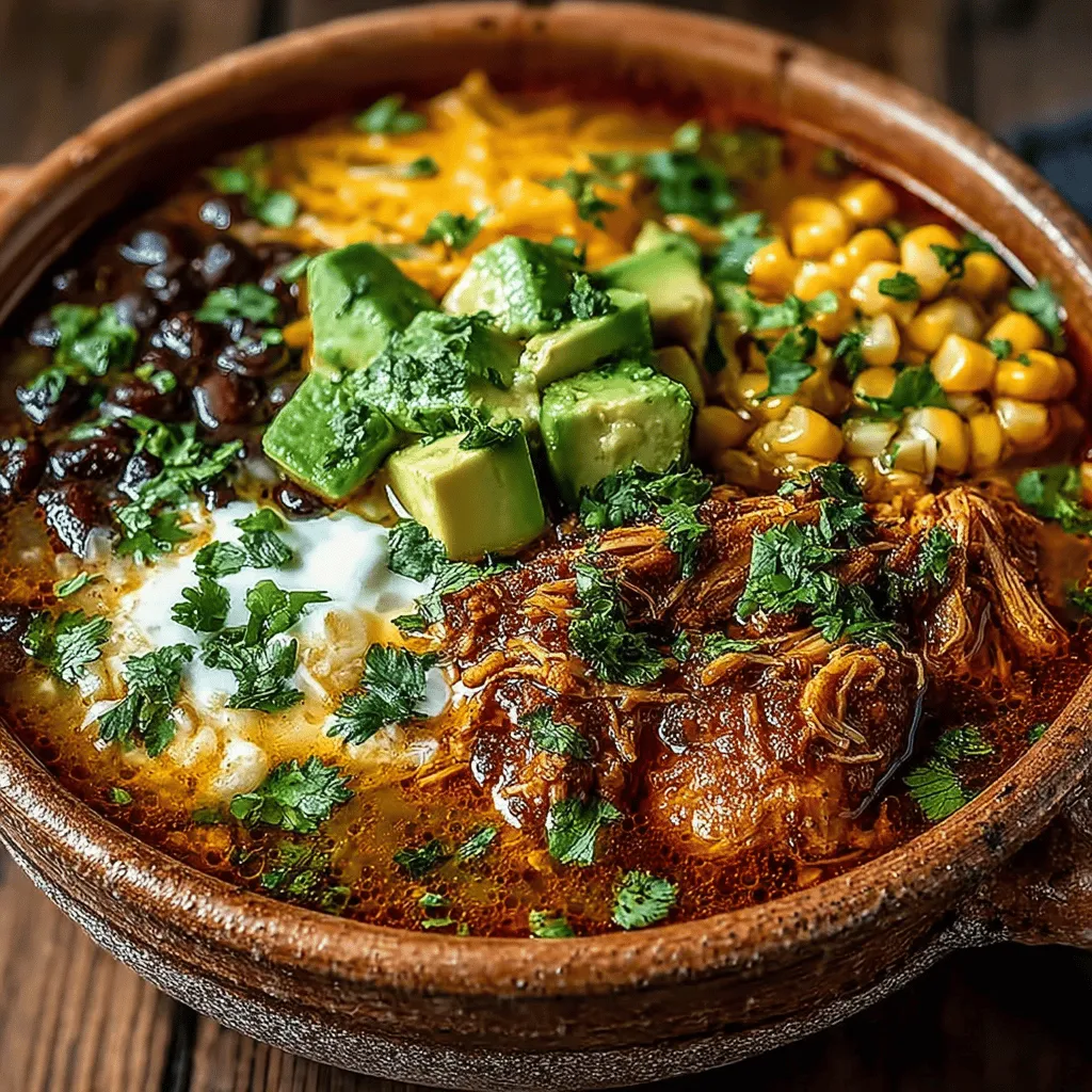 Spicy Green Chili Chicken Enchilada Soup is a delightful and hearty dish that perfectly combines the warmth of a comforting soup with the bold flavors of traditional Mexican cuisine. This soup is a celebration of spices, fresh ingredients, and succulent chicken, making it a favorite among those who crave a hint of heat in their meals. With its robust flavors and satisfying texture, this dish appeals specifically to spicy food lovers and those seeking a comforting bowl of goodness.
