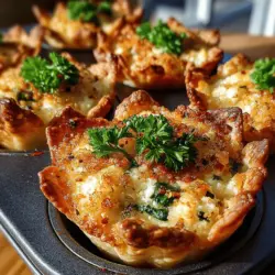 When it comes to entertaining, appetizers and finger foods reign supreme. These bite-sized delights are perfect for gatherings, providing the ideal opportunity for guests to mingle while sampling a variety of flavors. Among the plethora of options available, Baked Feta & Spinach Wonton Cups stand out as a unique and flavorful choice that is sure to impress. This recipe combines the creamy richness of feta cheese with the nutritional powerhouse that is spinach, all enveloped in the crispy embrace of wonton wrappers. Whether you're hosting a party or simply looking for a tasty snack, these wonton cups offer an easy and delicious solution.
