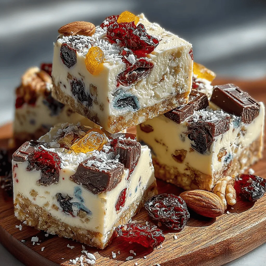In a world where snacking often leads to unhealthy choices, the Frosty Yogurt Trail Mix Bark Clusters emerge as a refreshing and nutritious alternative. This delightful recipe combines the creamy goodness of Greek yogurt with a colorful assortment of nuts, fruits, and dark chocolate, creating a treat that is as satisfying as it is wholesome. Not only does this snack satisfy your sweet cravings, but it also offers a wealth of health benefits, making it an ideal option for those seeking a nutritious pick-me-up.