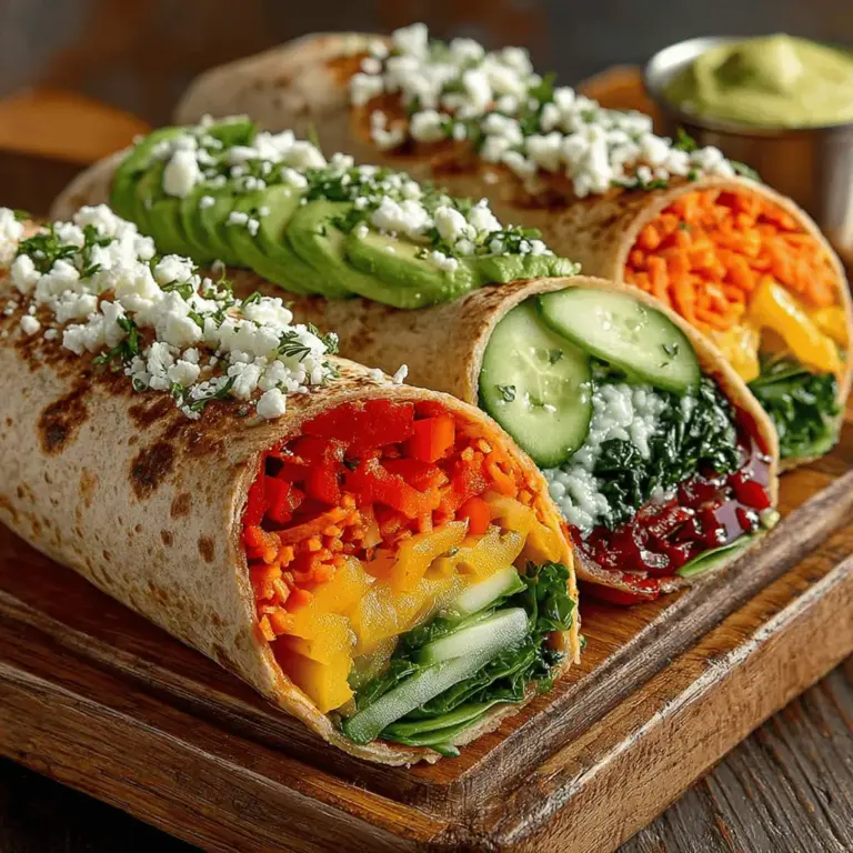 In recent years, the culinary world has seen a delightful surge in colorful and nutritious meal options, and Rainbow Veggie Wraps stand out as a vibrant choice that pleases both the eye and the palate. These wraps are not only visually appealing, thanks to their bright assortment of fresh vegetables, but they also provide a wholesome and healthy meal solution, perfect for lunches, picnics, or quick dinners. The combination of colors in these wraps is more than just a feast for the senses; it signifies a variety of essential vitamins and minerals, making them a powerhouse of nutrition.